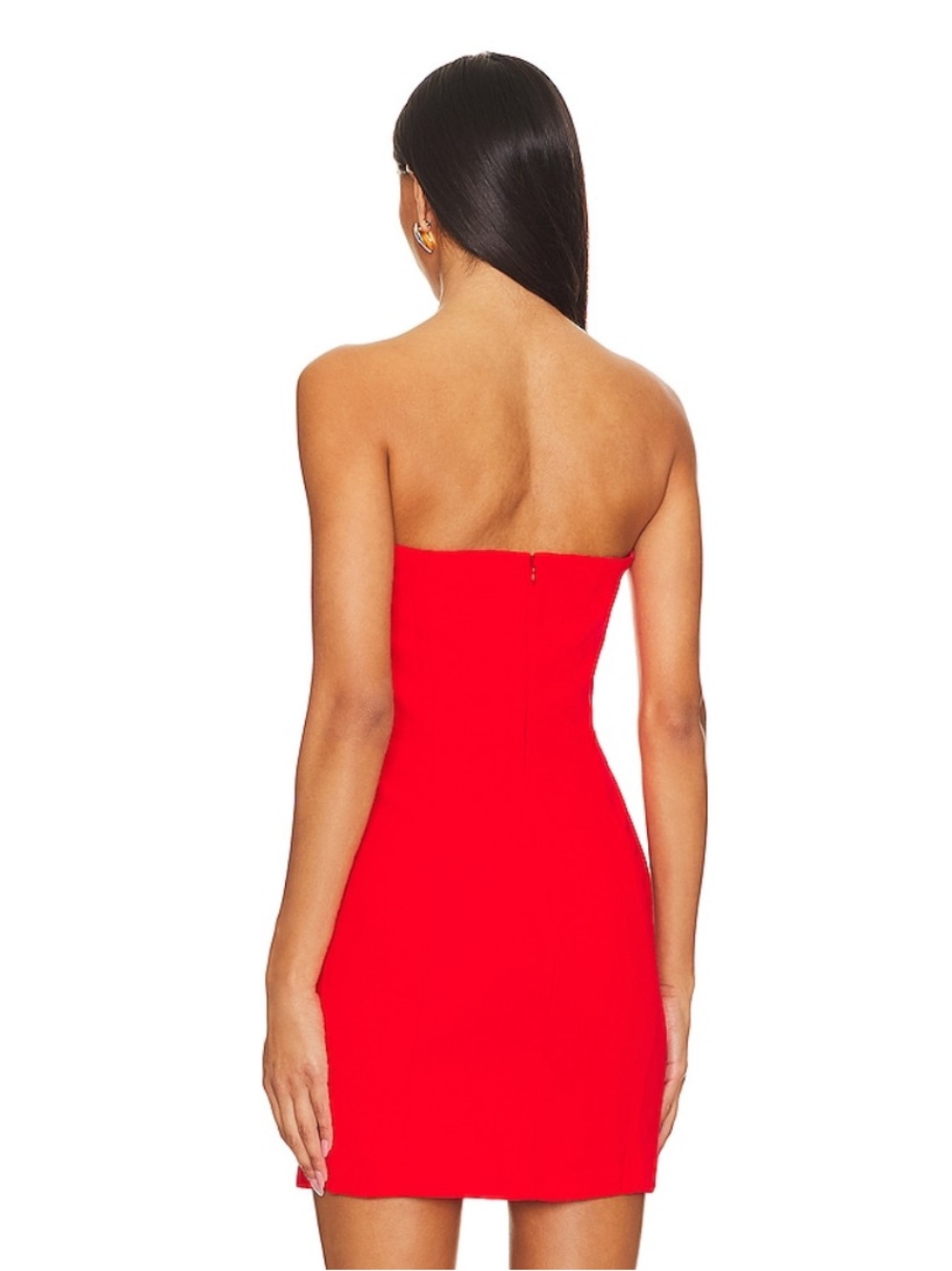 Amanda Uprichard x Revolve Sabine Mini Dress in Crimson - Picture 2 of 5